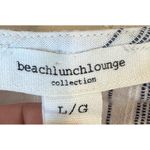 Beach Lunch Lounge Cotton blue striped sleeveless tank top size Large Photo 6