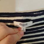 Madewell Size Small S Black White Stripes Striped Top Cotton Blouse Comfy Photo 6