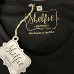 Shelfie Shoppe Hi Low Top 1X Black Built In Bra Long Sleeve NWT Photo 4