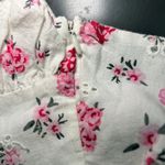 ZARA  NWT Floral Ruched Midi Dress Small Sweetheart Neck Button Smocked Back Photo 6