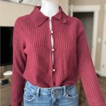 Abercrombie & Fitch Abercrombie Pearl Button Collared Cardigan Photo 0