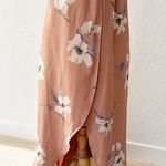 Lulus All Mine Rusty Rose Floral Print High Low Wrap Dress | XS Photo 3