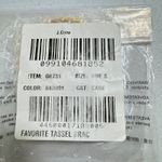 J.Crew  Favorite Tassel Bracelet Gold Tone Black White Beads Bangle OLDSTOCK RARE Photo 2