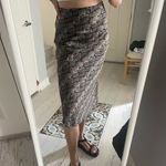 Urban Outfitters  Skirt Women Medium UO Snakeskin Midi A-Line Photo 3