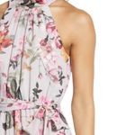 Eliza J  Floral Print Halter Neck Maxi Dress with Bow at Back Size 0 NWT Photo 4