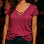 Seven7  Women's Short Sleeve Tee in Purple Photo 0