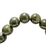 Lava Stone & Dark Green Stone Stretch Beaded Bead Bracelet 3" Boho Earthy Forest Black Photo 2