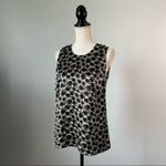 Hugo Boss | 100% Silk Black and White Tank Top Blouse Sz 6 Photo 2