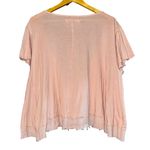 Free People  Knot Me Tie Front Cropped Shirt Womens LG Ballet Flutter Feminine Photo 5