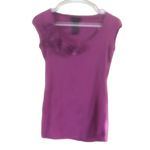 Susie Rose Purple Short Sleeve Blouse Women's Size Small Photo 2