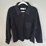 H&M  Studios Rib Knit Top Sweater Zipper XXL Photo 4