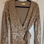 JLUXLABEL  Sequin Holiday Wrap‎ Dress, Small Photo 11