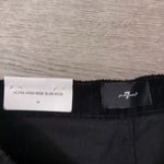 7 For All Mankind black ultra high rise slim kick corduroy jeans size 28 Photo 3