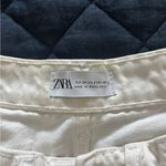 ZARA  White Jean Shorts Photo 2