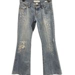 Calvin Klein Flare Distressed Light-Wash Jeans, Size, 28” waist Photo 0