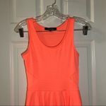 Ocean Drive Coral/Orange Mesh Accent Sleeveless Dress M Photo 3