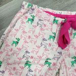 Victoria's Secret Victoria’s Secret Holiday Reindeer Print Flannel Sleep Lounge Pants Pink Small Photo 3