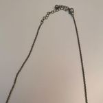 Silver and rhinestone bar necklace Photo 4