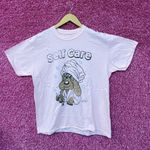 Self Care Dog Spa Distressed Pound Puppies TV Series Tee M/L Photo 0