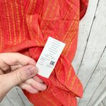 Michael Kors New Michael Top Women Size Small Red Metallic Kimono Swim Coverup Photo 4