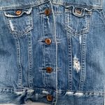 American Eagle AE cropped distressed jean jacket Photo 1