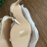 Journee Collection Zoya Heels Womens 9 Off White Square Toe Rhinestone Strap NEW Photo 11