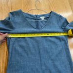 J.Crew Chambray Denim Shift Dress 3/4 Ruffle Tie Sleeves Size 4 Cottagecore Photo 5