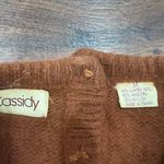 Cassidy Sweater Lambwool Angora Short Sleeve Brown Sz M Size M Photo 2