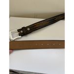 Women's Leather Hand Tooled Belt Size Medium Cowgirl Western Festival Rodeo Brown Photo 5