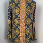 Free People Boho Navy Magic Mystery Tunic Dress Bell Sleeves XS Photo 9