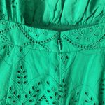 Sézane  Ladya green eyelet open back midi dress 2 NWT Photo 5