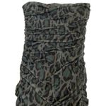Steve Madden Women's Tube Mesh Army Green Camo Strapless Bodycon Dress - M - NWT Photo 0