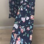 Time And Tru NWT  Tie Front With Cami Blue Floral Layered Photo 3