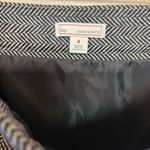 Gap ‎ Women's Skirt Mini Wool Blend Lined Herringbone Black White Size 4 Photo 4