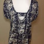 Trendy Angel Blue Tunic Top Size Small Photo 1