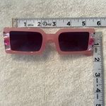 NWOT unbranded square plastic pink sunnies w/square & round pink rhinestones Photo 1
