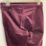 Gap Chic Burgundy Side Zip Velvet Leggings Size 26R dark academia preppy Photo 7