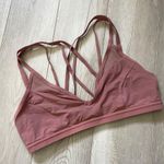Lululemon Sports Bra ease to breathe womens Pink Spanish Rose (size 10) workout Photo 2