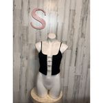 Forever 21  Black Jeweled Clasp Crop Top Women’s Size S Photo 2