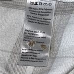 Jachs Girlfriend  White and Tan Plaid Button Down Shirt Photo 5