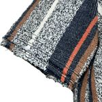 Ann Taylor  Boucle Tweed Fringe Hems Stripe Print S/S Top ‎ NWOT XS Photo 4