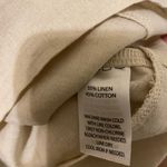 Saks 5th Avenue Saks‎ Fifth Avenue Cream Linen Blend Spaghetti Strap Top Size Medium Photo 2