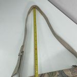 Vintage SAS Handsewn Shoulder Bag Purse Shoes Sparkly Tapestry Leather Trim Boho Tan Photo 8
