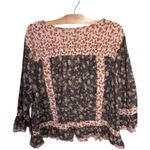 LOGO By Lori Goldstein Logo Lab by Lori Goldstein 3/4 Sleeve Crew Neck Bed Jacket Floral Patchwork 2x Photo 2