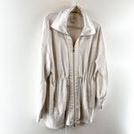Varley Ridgefield Longline Zip-Through Doublesoft Sweatshirt Jacket Ivory Marl M Photo 5