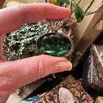 Chrome Diopside Silver Jewelry Pendant Green Photo 2