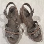 Impo  Brown Wedge Sandals with Ankle Strap Photo 3