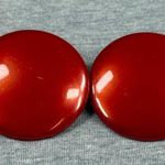 Vintage Shade of Red Round Disc Shape Clip Photo 1