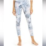 Onzie  Black & White Marble Print High Rise Capri Leggings Photo 1