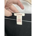 Sundance  Wool Blend Zip Front‎ Sweater Women Medium Fits Small Black Flawed Knit Photo 3